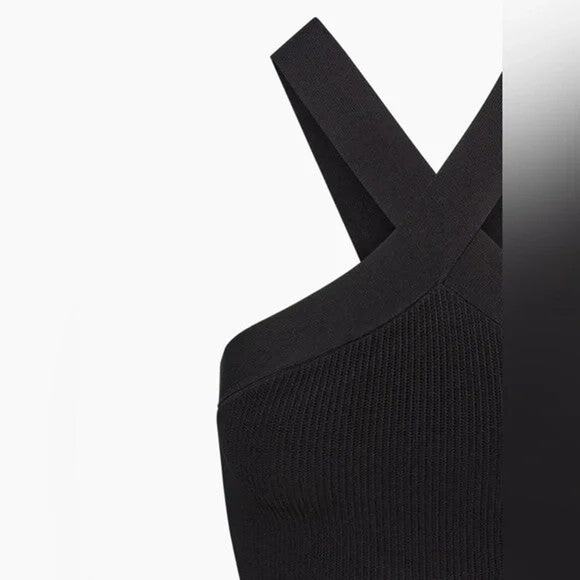 Babaton Sculpt Knit Criss Cross Cropped Tank - 2XS - Picture 7 of 7